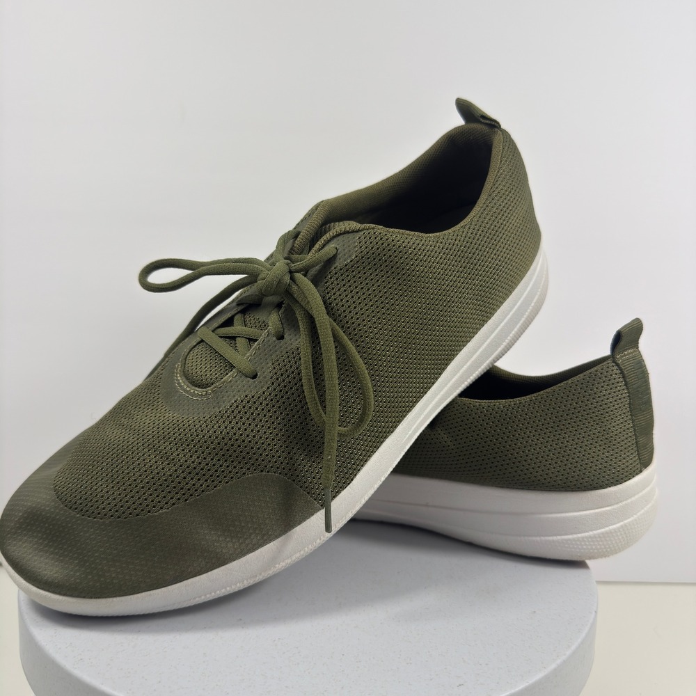 FitFlop Vitamin FFX Knit Sports Trainers Olive Green Mens Sneakers Low Top 11